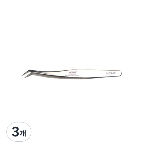 비투스 핀셋 MCS-19, 골드베이지, 3개