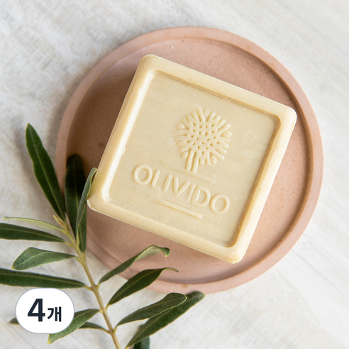 올리비도 산양유 올리브 비누, 150g, 4개