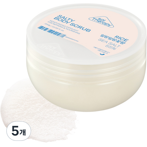 솔테라피 솔티 라이스 바디스크럽, 300g, 5개