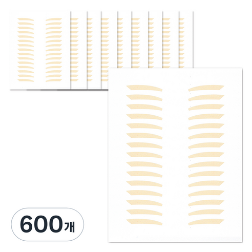 깃털 단면 쌍꺼풀테이프, 600개, 누드SS타입