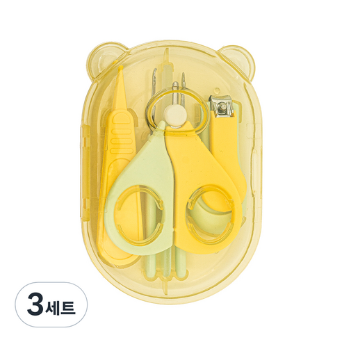 더마더 아기 손톱깎이 6종세트, YELLOW, 3세트