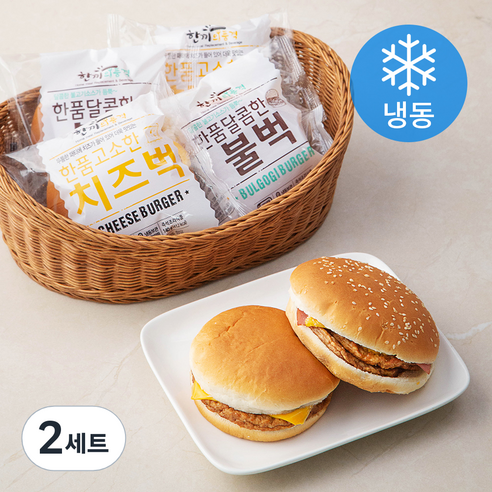 한끼의품격 달콤한 불벅 140g x 3팩 + 고소한 치즈벅 140g x 3팩 (냉동), 6개입, 2세트