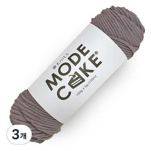니뜨 모드케이크실 100g, 그레이브라운, 3개