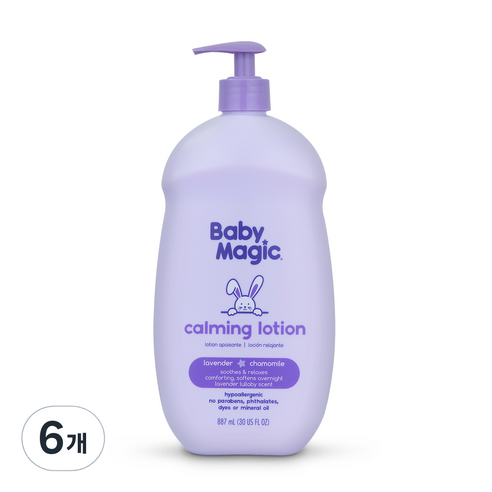베이비매직 유아 카밍로션 New, 887ml, 6개