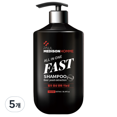 폴메디슨 옴므 올인원 탈모샴푸 페로몬향, 1077ml, 5개