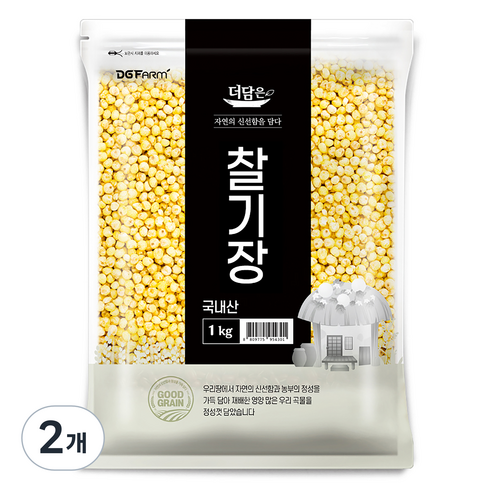 더담은 2023년산 햇곡 국산 찰기장, 1kg, 2개