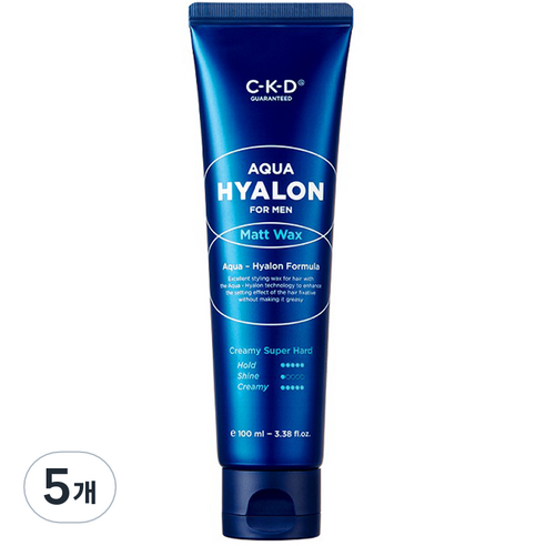 씨케이디 포맨 아쿠아 히알론 매트 헤어왁스, 100ml, 5개