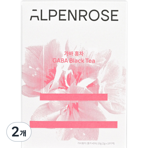 알펜로제 가바 홍차, 20g, 2개