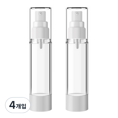 DM 뷰티 휴대용 스프레이 공병 플랫 진공 100ml, 혼합 색상, 4개입