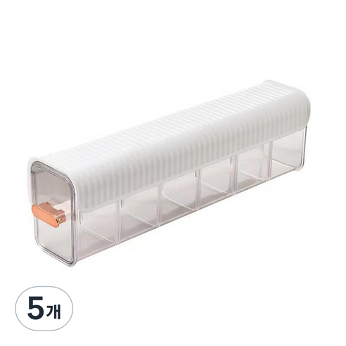 속옷 및 양말 부착식 수납 박스, 화이트, 5개