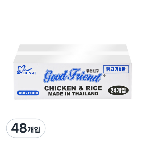 굿프랜드 강아지캔 100g, 닭고기 + 쌀 혼합맛, 48개