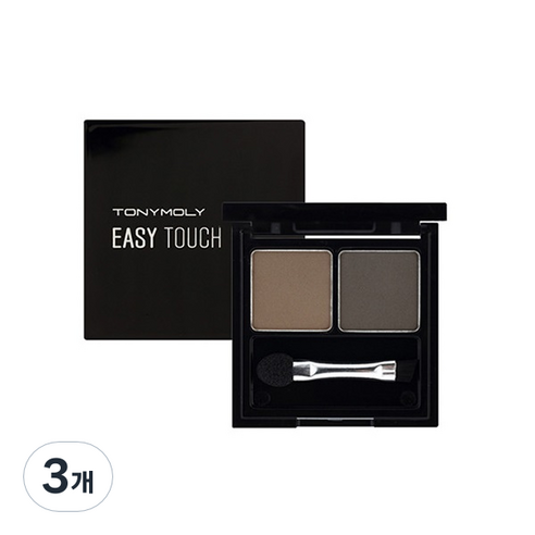 토니모리 이지터치 케익 아이브로우 2g, 2호 그레이브라운, 3개