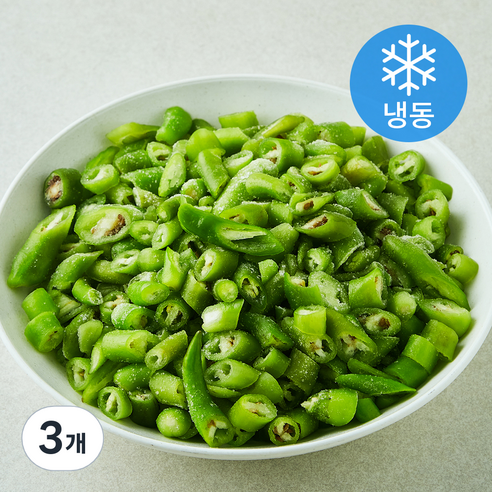청양고추 다이스 (냉동), 3개, 1kg