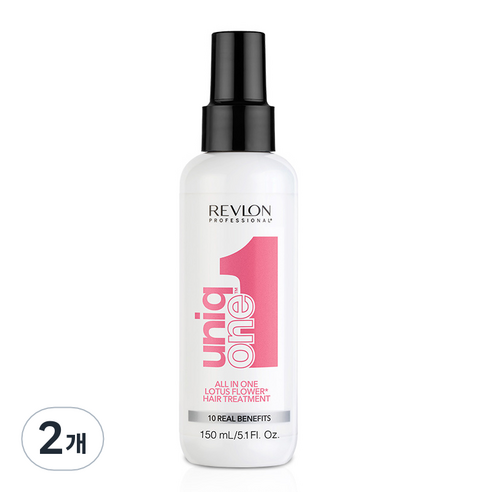 레브론 유니크원 올인원 헤어 트리트먼트 로터스플라워, 150ml, 2개