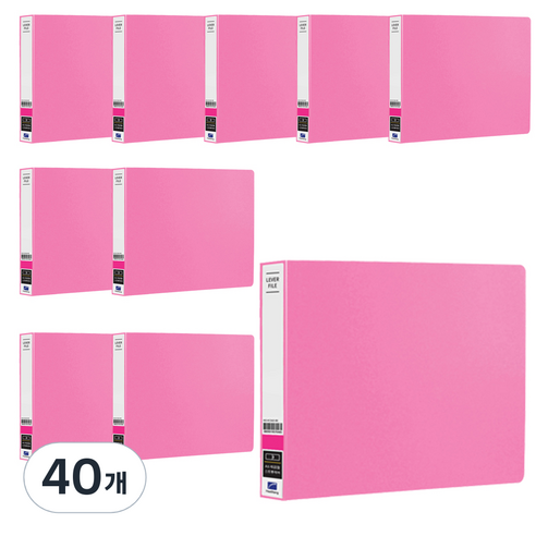 희망사무포인트 PP 세금철 A6 HC526, 분홍, 40개
