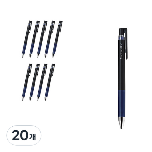 파이롯트 쥬스업 젤잉크펜 0.3mm LJP-20S3, 블루블랙, 20개
