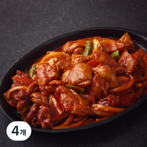 참프레 동물복지 인증 춘천식 닭갈비, 500g, 4개