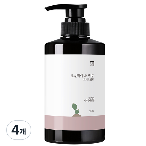 살림백서 오푼티아&밤부 트리트먼트 체리블라썸향, 500ml, 4개