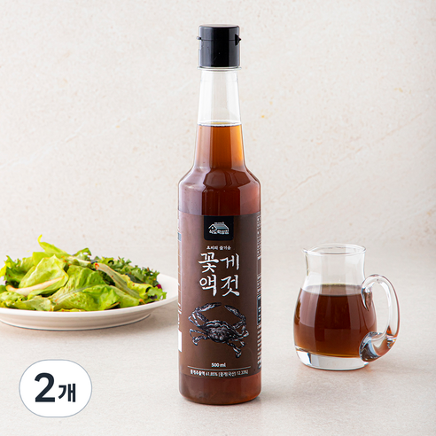 식도락상점 꽃게액젓, 500ml, 2개