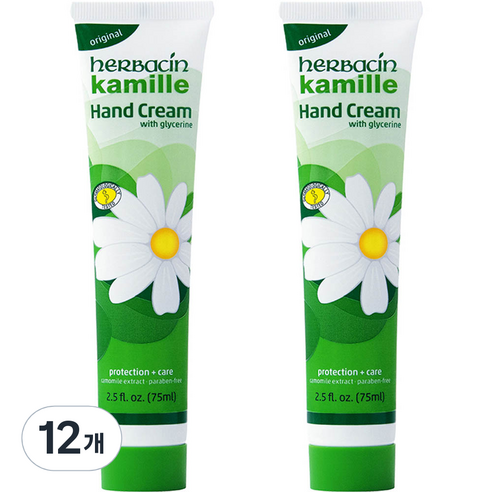 허바신 카밀 핸드크림 꽃향, 12개, 75ml
