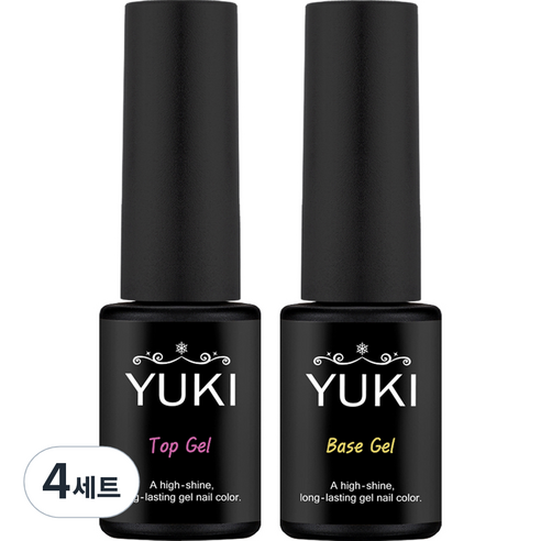 유키 베이스젤 5g + 탑젤 5g 세트, 4세트