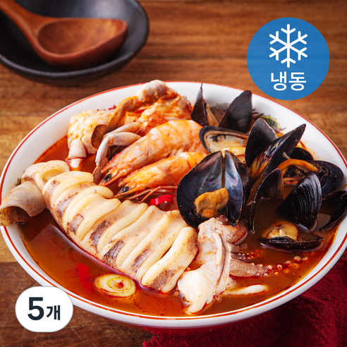 통오징어 짬뽕탕 (냉동), 540g, 5개