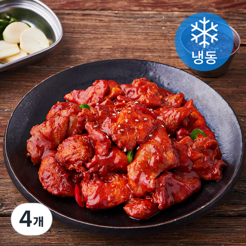 마니커 숯불 닭불고기 (냉동), 4개, 500g