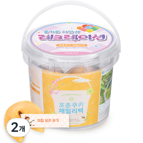 포춘쿠키 패밀리팩 레크레이션 24p, 120g, 2개