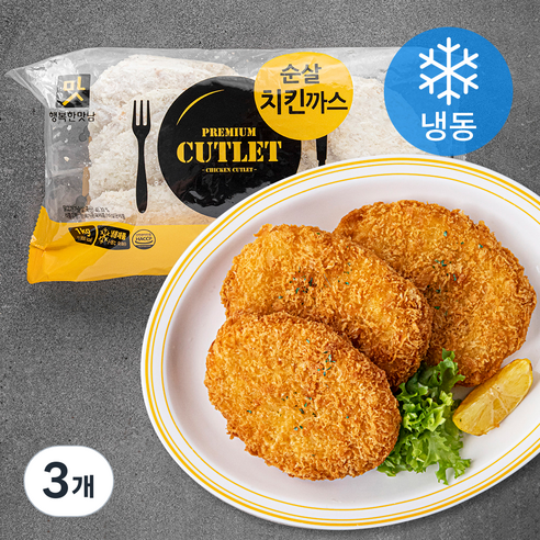 아워홈 행복한맛남 순살 치킨까스 (냉동), 1kg, 3개