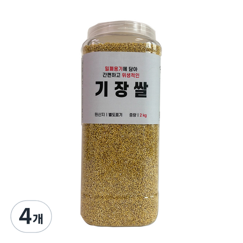 대한농산 통에담은 기장쌀, 4개, 2kg