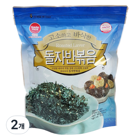 바다모아 돌자반볶음, 400g, 2개
