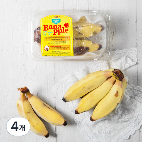스미후루 바나플 바나나, 350g, 4개