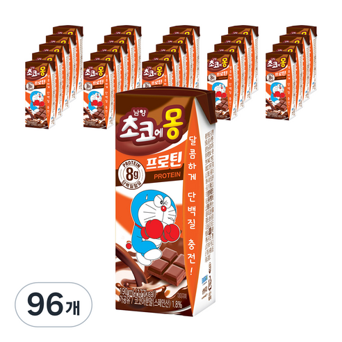 초코에몽 프로틴 초코우유, 190ml, 96개