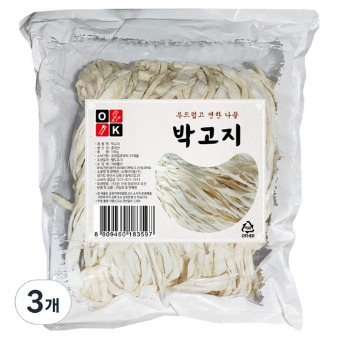 오케이 박고지, 3개, 100g