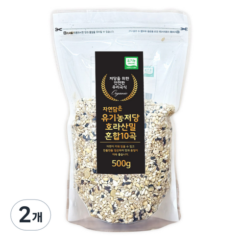자연담은 유기농 호라산밀 혼합10곡, 500g, 2개