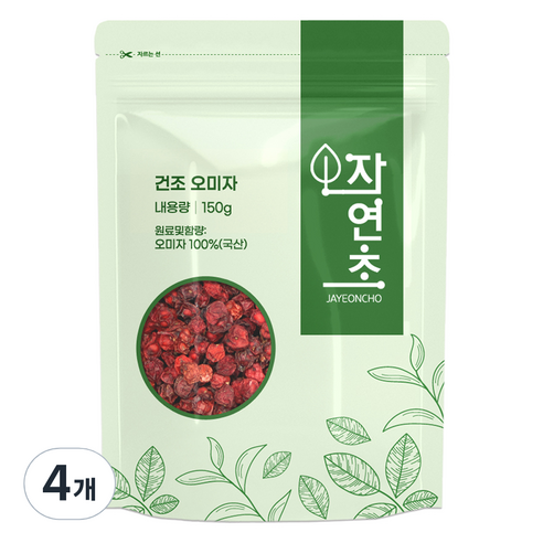 건조 오미자, 150g, 4개
