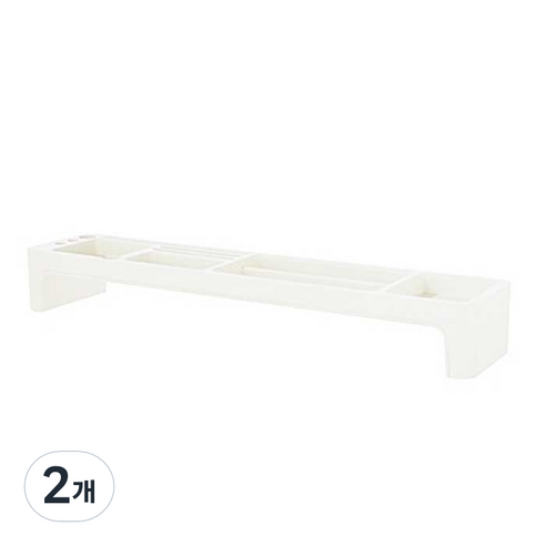 리템 마이룸 탑 데스크 오거나이져, 화이트, 2개