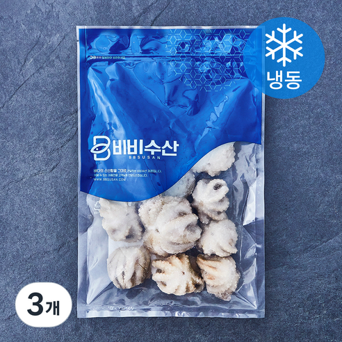 비비수산 살아있을때 얼린 주꾸미 (냉동), 3개, 300g(8~13마리)