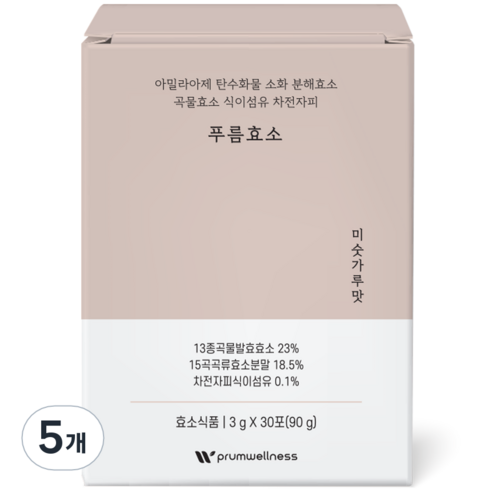 푸름웰니스 푸름효소 미숫가루맛 30p, 90g, 5개