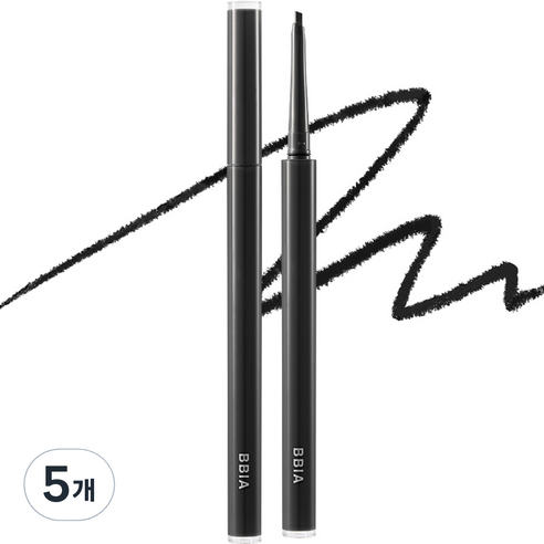 삐아 라스트 오토 젤 아이라이너 슬림 0.1g, 느와르S, 5개