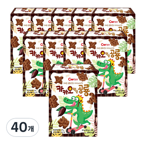 청우 카카오 먹은 공룡, 60g, 40개