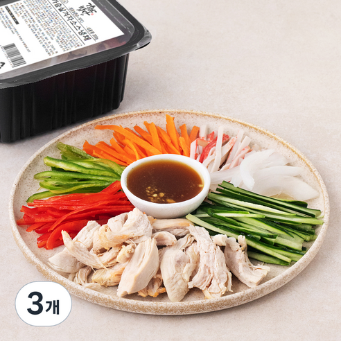 강남밥상 닭가슴살 겨자소스 냉채, 300g, 3개