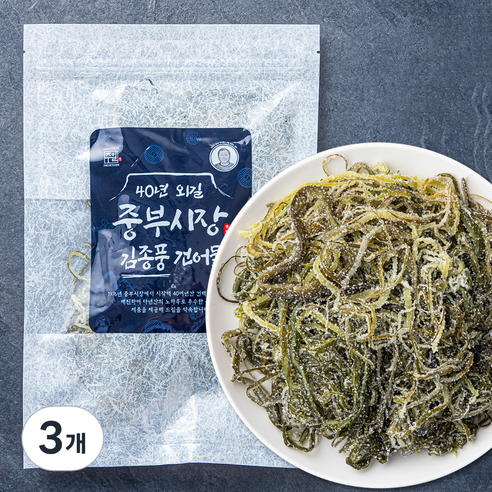 주일 40년 외길 중부시장 김종풍 염장 미역줄기, 320g, 3개