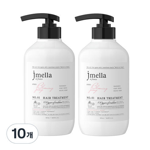 제이멜라 인 프랑스 블루밍 피오니 헤어 트리트먼트, 10개, 500ml