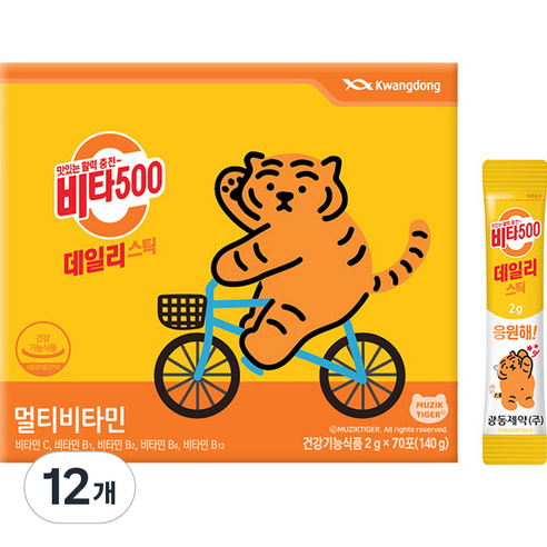 광동 비타500 데일리 스틱, 140g, 12개