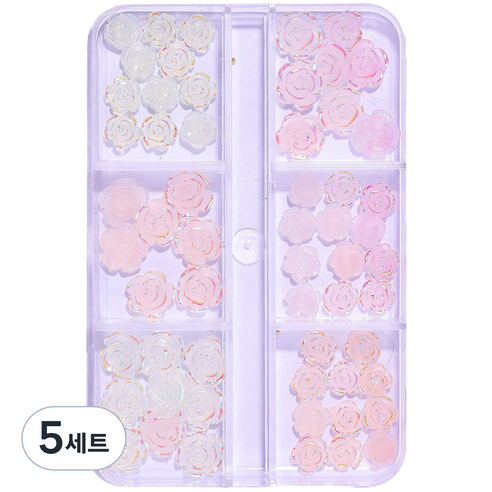 메이브라운 반전매력 광변 네일파츠 6종 세트 MSM, 02 오로라장미 (MSM70), 5세트