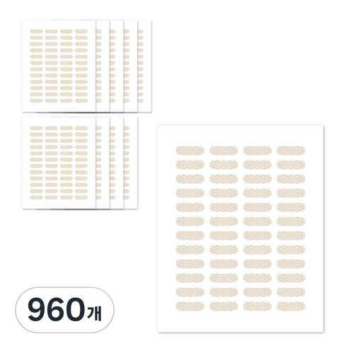 더분 대용량 마이스킨 쌍꺼풀 테이프 레이스, MS타입, 960개