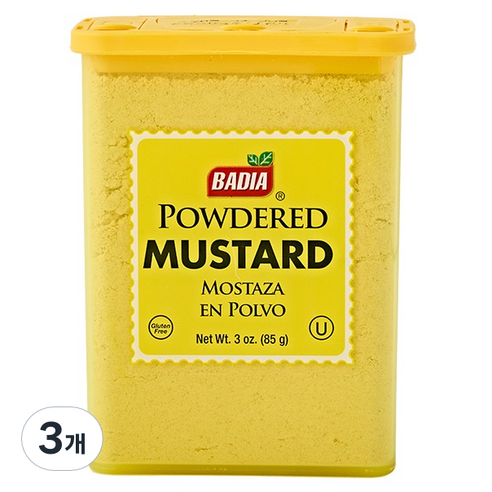 바디아 머스터드 파우더, 85g, 3개