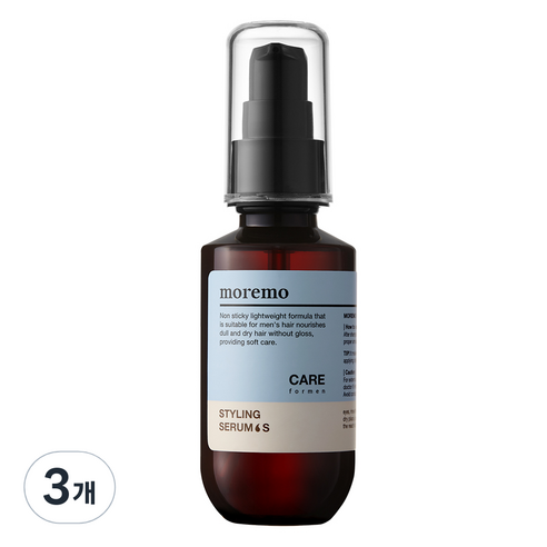 모레모 포 맨 스타일링 오일 세럼 에센스 S, 3개, 70ml