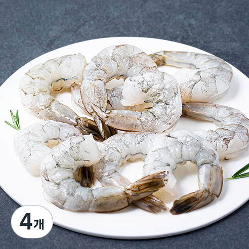 살맛나요 껍질 벗긴 손질 새우살 특대 (냉장), 180g, 4개